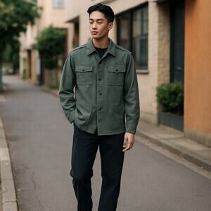 Spilag Vintage Blue Twill European Utility Jacket Size 48